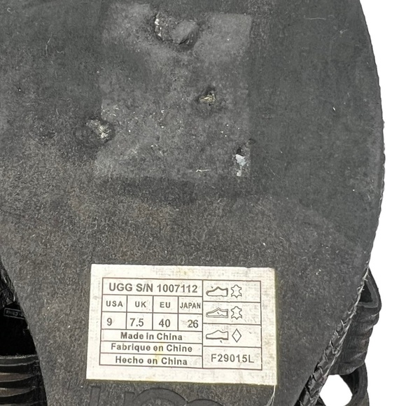 Ugg Black Melinda Platform Wedge Sandals Woman’s Size 9 - Picture 12 of 12